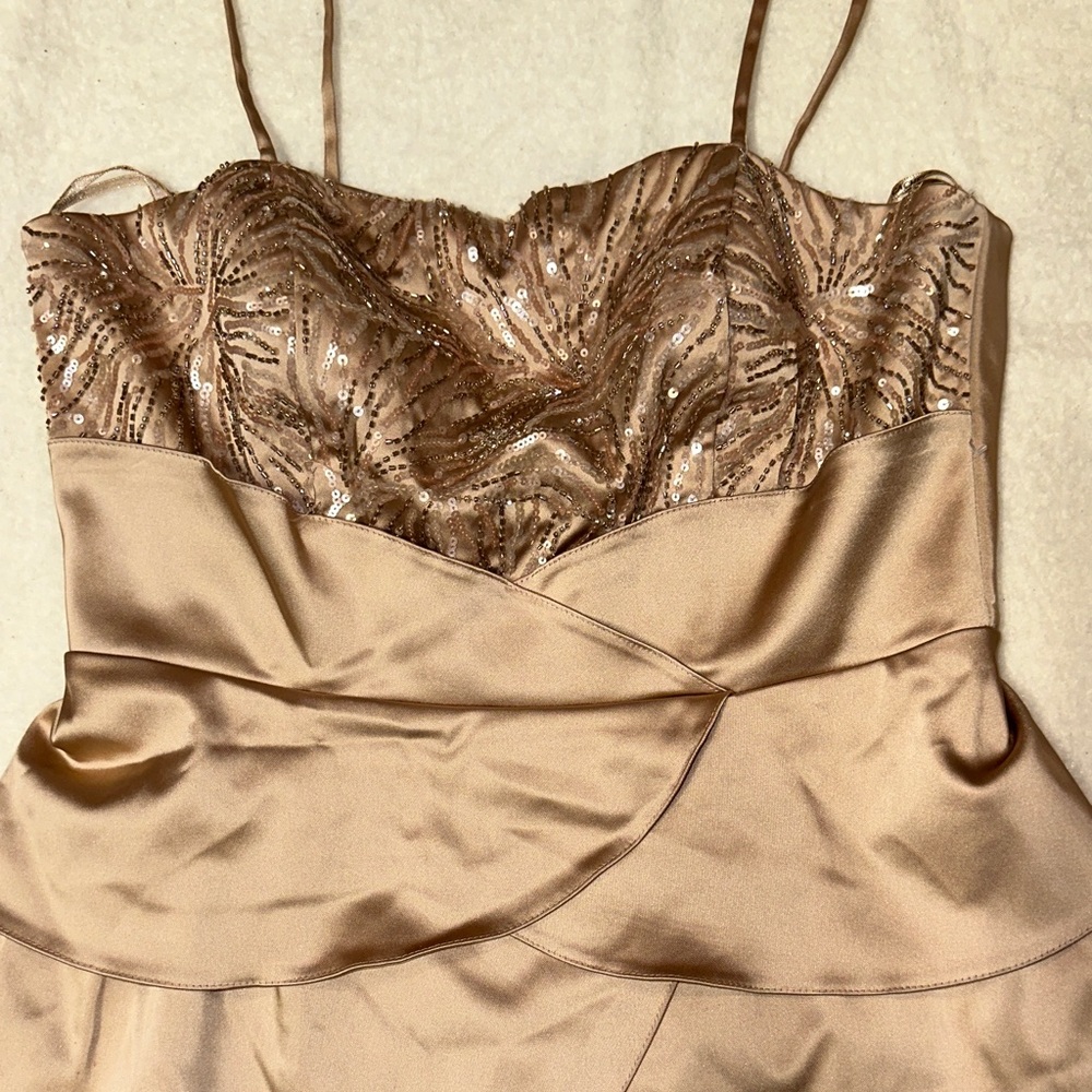 Cachet Bronze Sequin Wedding Dress